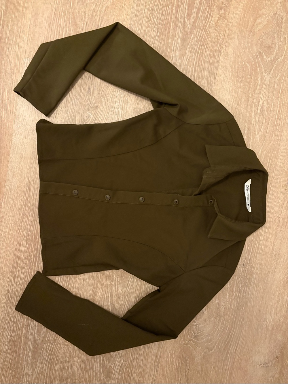 Zara Olive Green button down